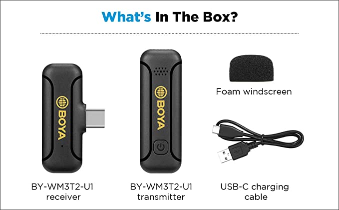 BOYA Wireless Lavalier Clip-On Mic