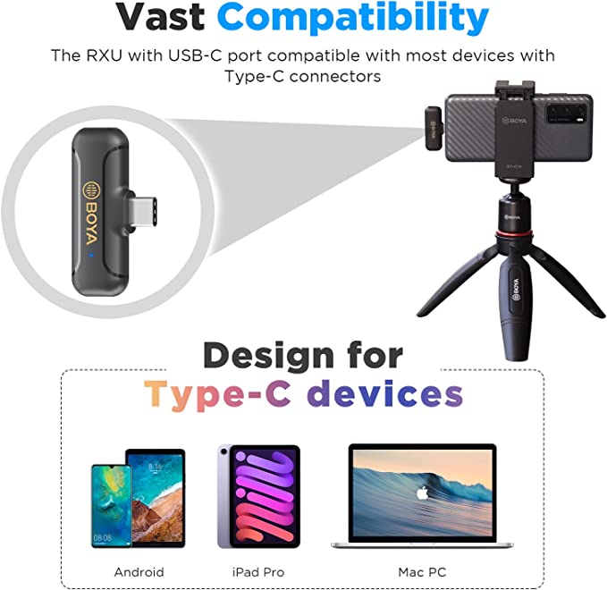 BOYA Wireless Lavalier Clip-On Mic