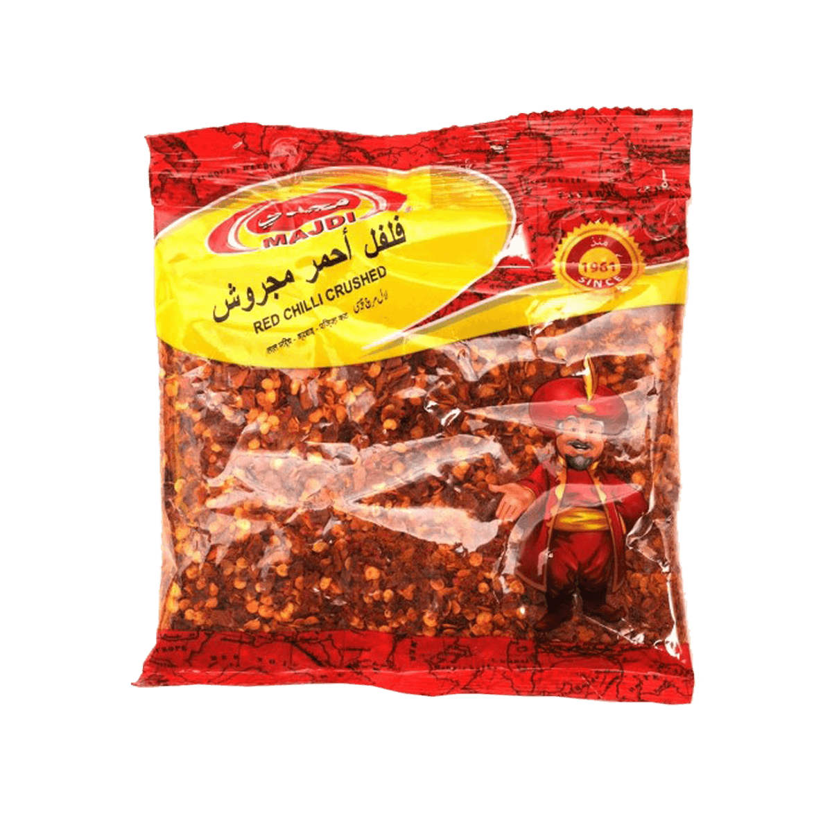 MAJDI RED CHILLI CRUSHED 60GM