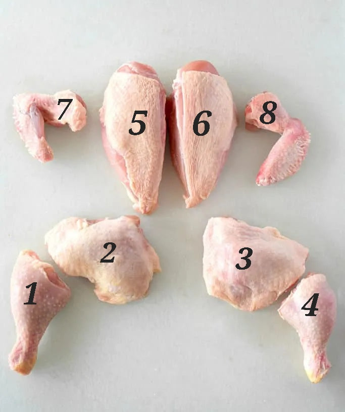 Live Farm chicken - Skin Off 8/12pc cut